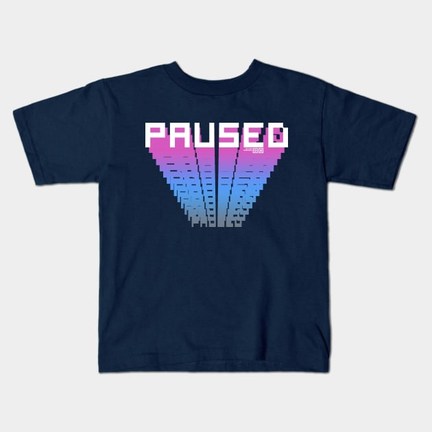 PAUSED Kids T-Shirt by azified